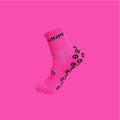 Pink Quarter Grip Socks