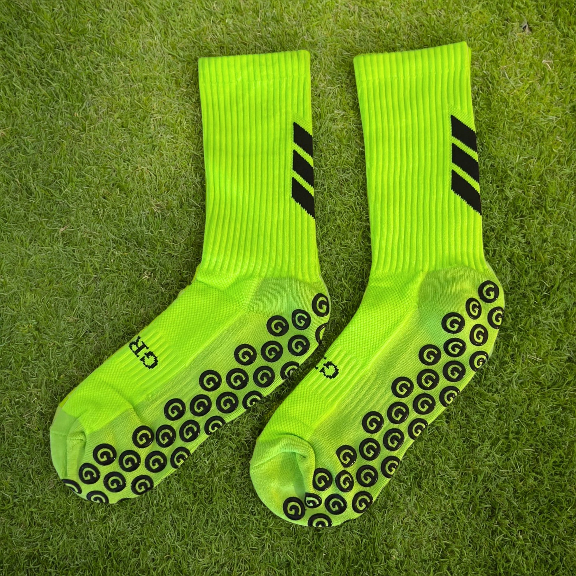 Gripz Socks Fluro Green - GRIPZ SOCKS